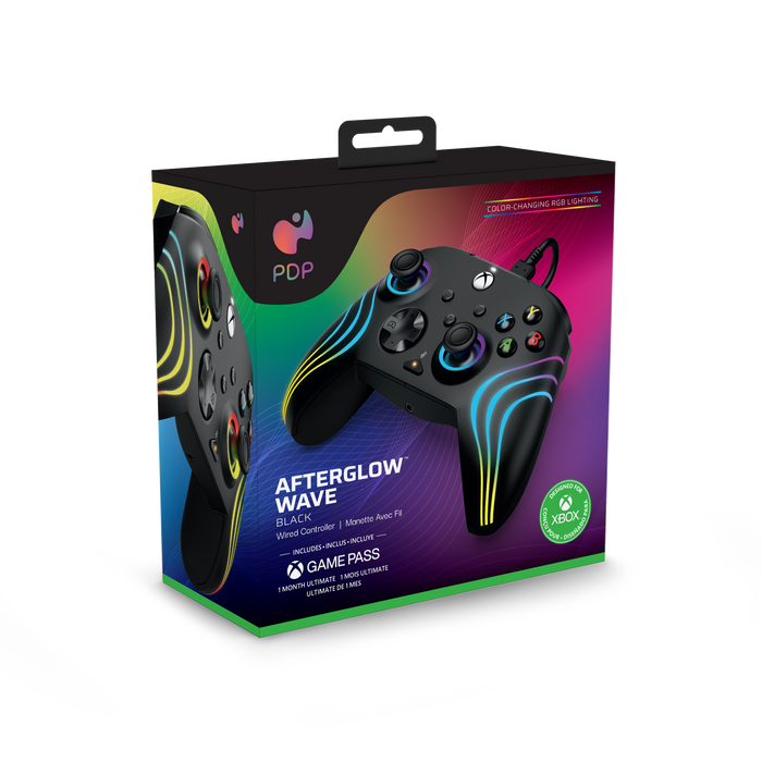AFTERGLOW PDP - WAVE WIRED CONTROLLER: BLACK FOR XBOX SERIES X|S, XBOX ONE & WINDOWS 10/11
