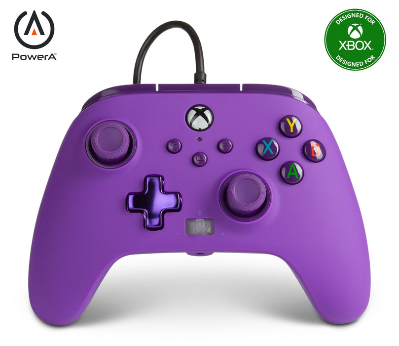 Power A Enhanced Wired Controller for Xbox Series X/S (Royal Purple)