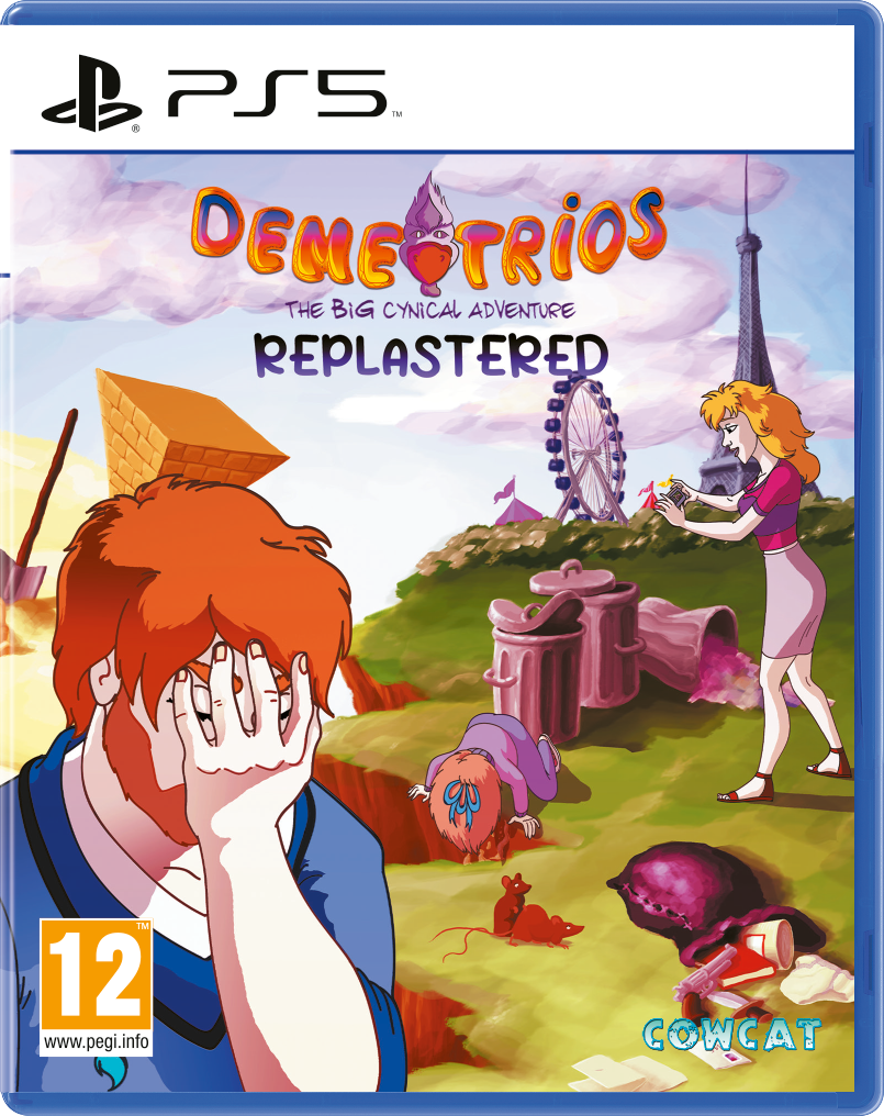 Trader Games - DEMETRIOS THE BIG CYNICAL ADVENTURE REPLASTERED (999.EX) PS5 EURO NEW (RED ART Trader Games - DEMETRIOS THE BIG CYNICAL ADVENTURE REPLASTERED (999.EX) PS5 EURO NEW (RED ART