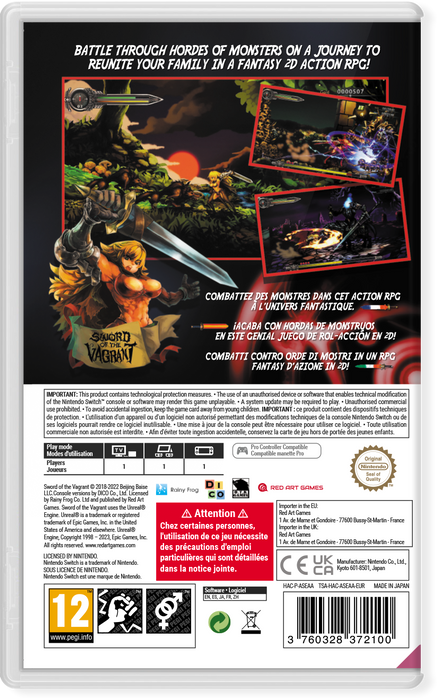 SWORD OF THE VAGRANT (+Pre-Order Bonus) PS4 EU Multi-Language SWORD OF THE VAGRANT (+Pre-Order Bonus) PS4 EU Multi-Language