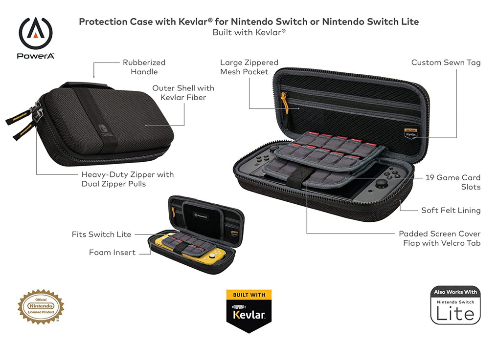 PowerA Protection Case with Kevlar - Nintendo Switch, Switch Lite