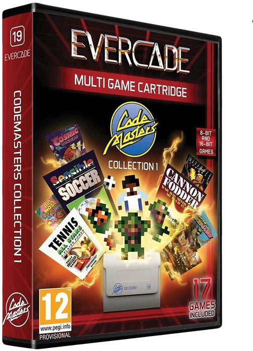 Evercade Codemasters Collection 1 Cartridge [19] [PEGI RATED COVER]
