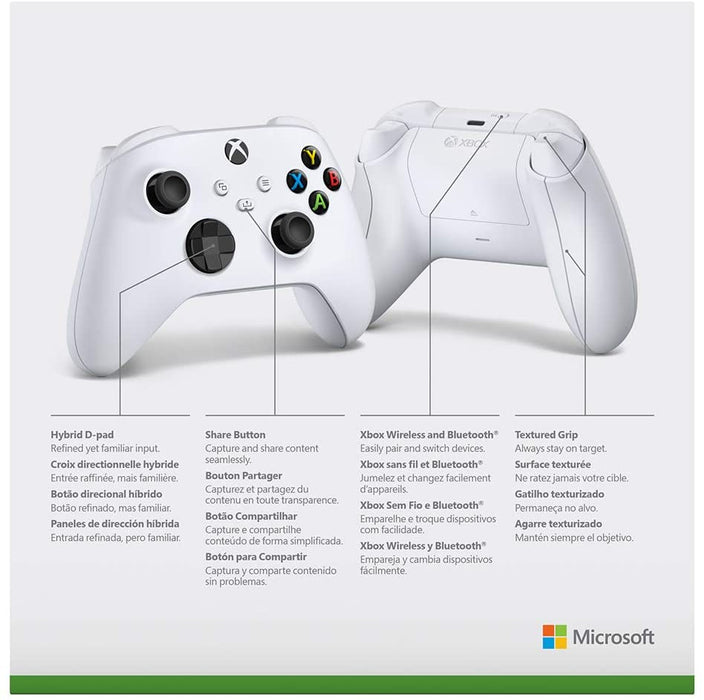 Xbox Wireless Controller – ( Robot White ) for Xbox Series X