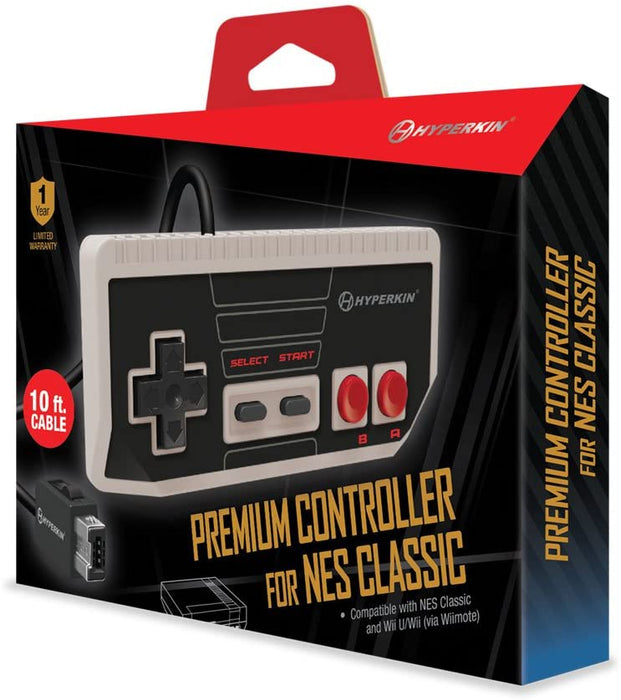 NES PREMIUM CONTROLLER FOR NES CLASSIC - HYPERKIN — VIDEOGAMESPLUS.CA