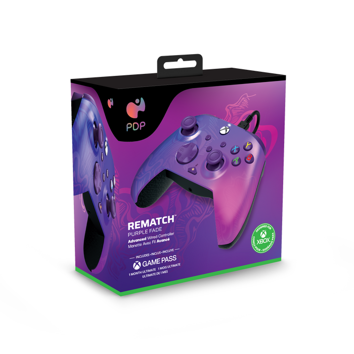 PDP REMATCH ADVANCED WIRED CONTROLLER PURPLE FADE FOR XBOX