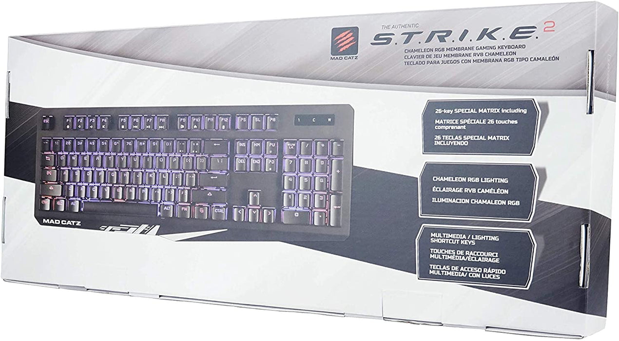 Mad Catz The Authentic S.T.R.I.K.E. 2 Membrane Gaming Keyboard (SHIPS FREE IN CANADA ONLY)