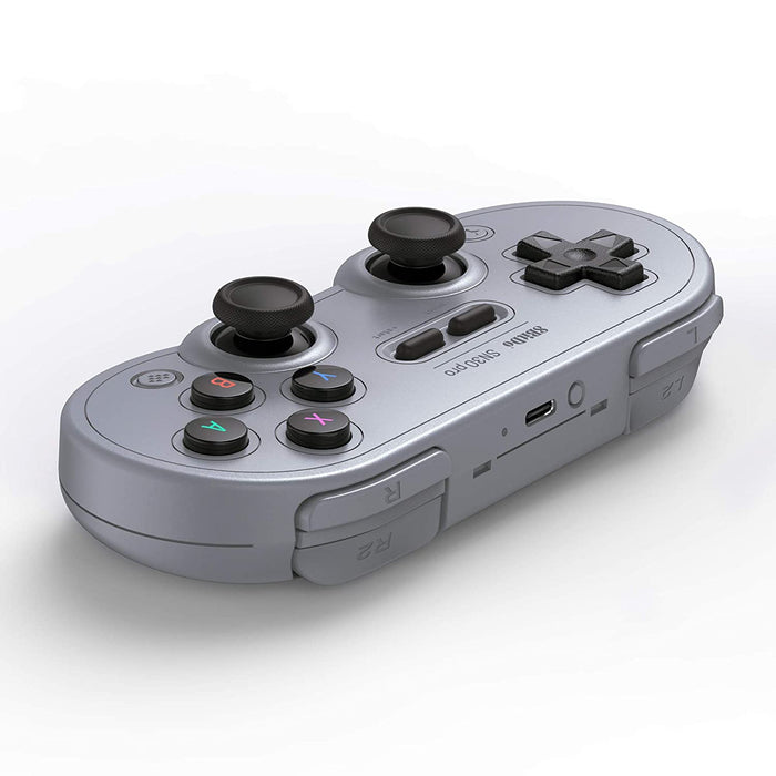 8BITDO SN30 PRO BLUETOOTH GAMEPAD (GREY) — VIDEOGAMESPLUS.CA