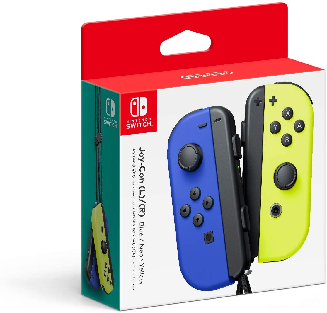 Nintendo Switch 本体＋ジョイコン 青/黄＋SD64 Nintendo Blue/Neon Yellow Joy-Con (L-R) - Switch (Japan Import