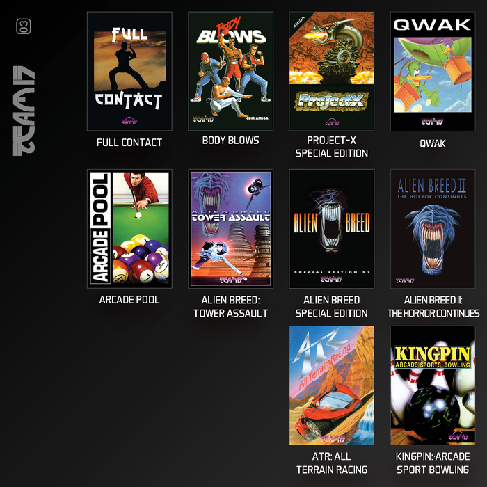 Evercade Team 17 Amiga Collection 1 [#C3] & Piko Collection 3 [#29] COMBO PACK [FREE SHIPPING] [BACK ORDER]