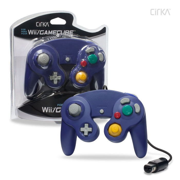 Wii & GameCube Wired Controller (Purple) (CirKa) - Wii / GC
