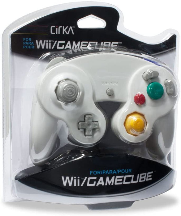 Wii & GameCube Wired Controller (White) (CirKa) - Wii / GC