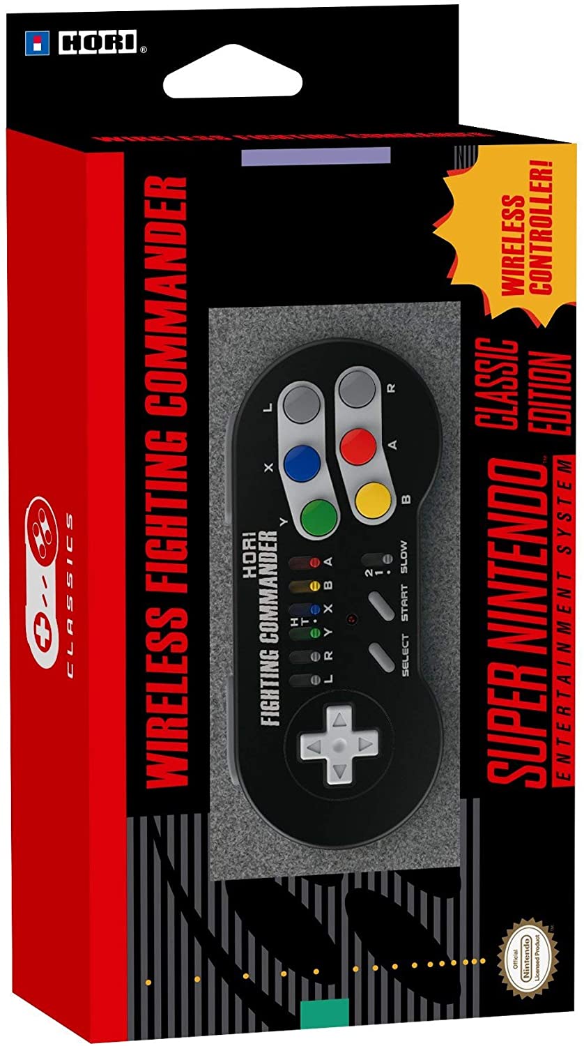 HORI Super SNES Classic Edition Fighting Commander Wireless