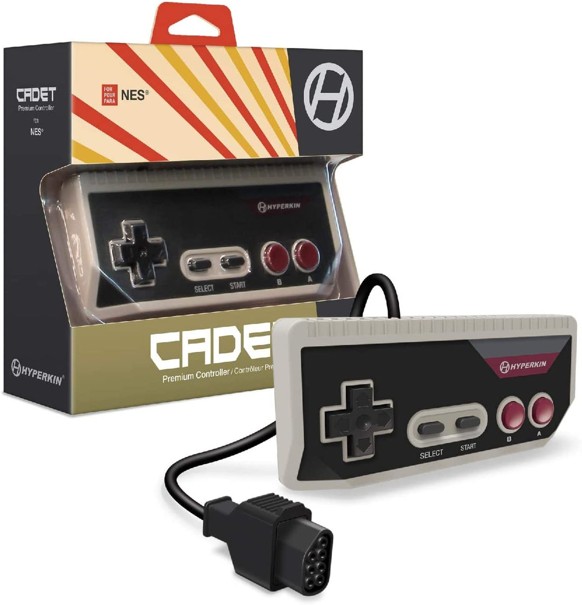 Hyperkin Cadet Premium Controller For NES® (Gray) — VIDEOGAMESPLUS.CA