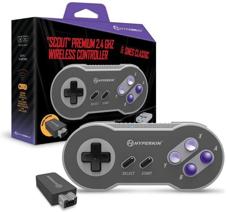 HYPERKIN Scout Premium 2.4 GHz Wireless Controller for SNES Classic Edition/ NES Classic Edition