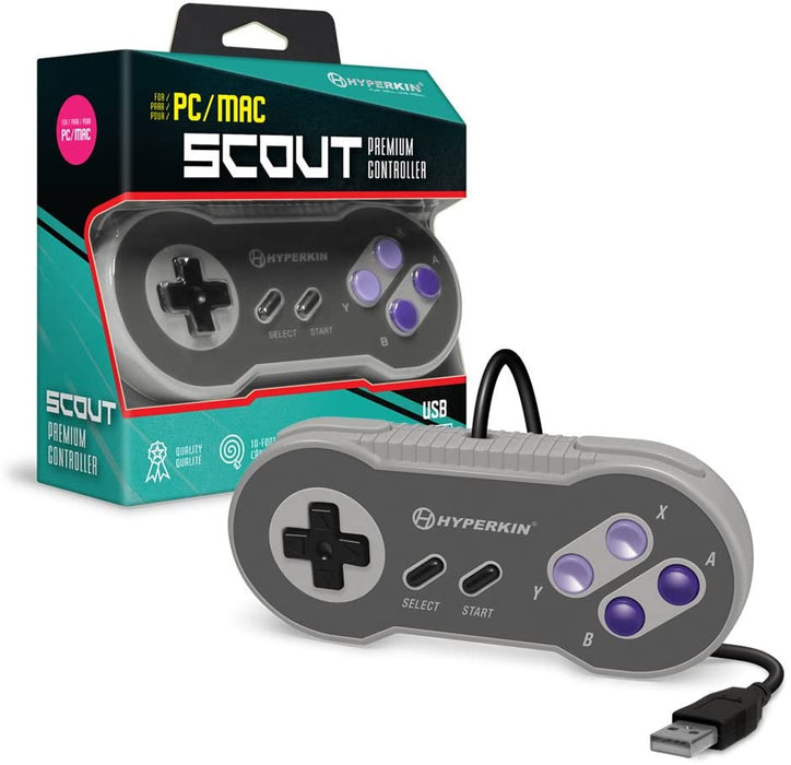 HYPERKIN Scout Premium SNES-Style USB Controller for PC/Mac
