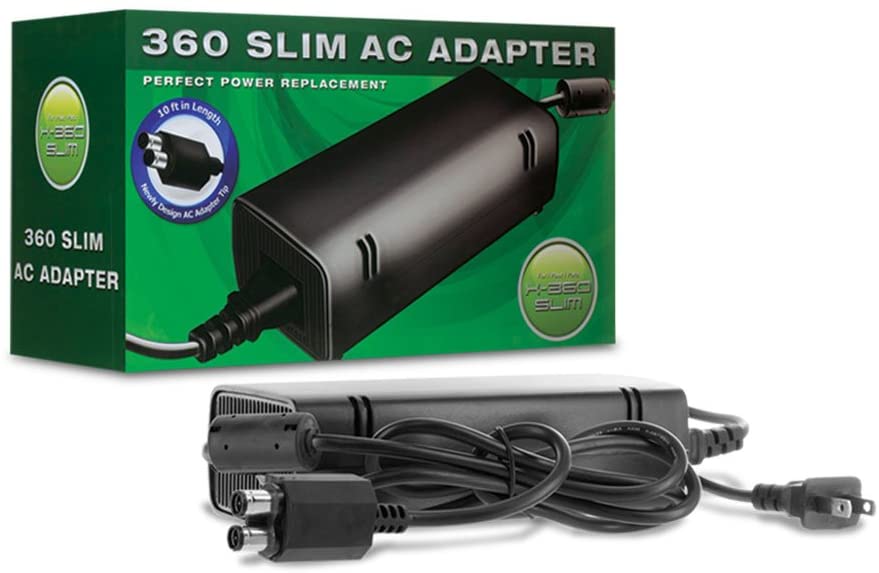 Xbox 360 Slim AC Adapter (10ft in Length) - 360 (In stock usually ships within 24hrs)