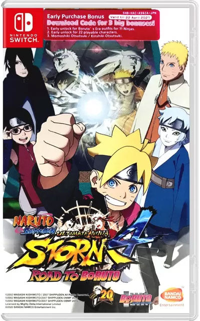 Naruto Shippuden: Ultimate Ninja Storm 4 - Road to Boruto - SWITCH (Asia Import : Plays in English)