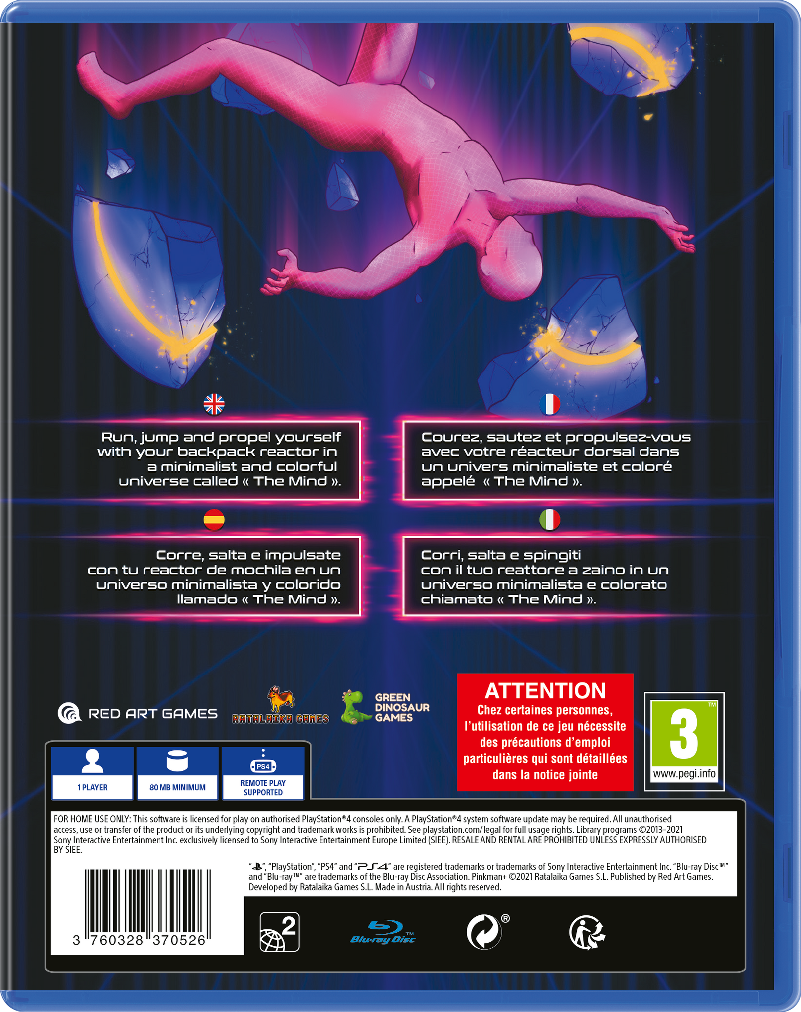 Pinkman+ - PlayStation 4 [Red Art Games] — VIDEOGAMESPLUS.CA