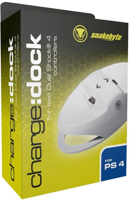 SNAKEBYTE Dual Charge Dock (White) - PS4