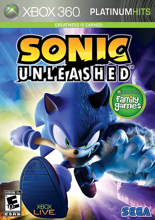 Sonic Unleashed (Platimnum Hits) - XBOX 360