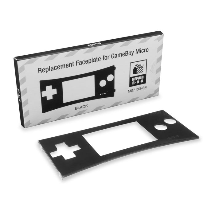 REPLACEMENT FACEPLATE FOR GAMEBOY MICRO BLACK - GAMEBOY