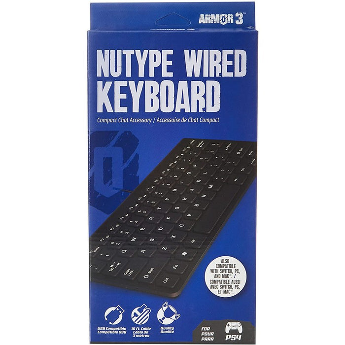 NU TYPE WIRED KEYBOARD FOR PS4 (M07376) - PS4