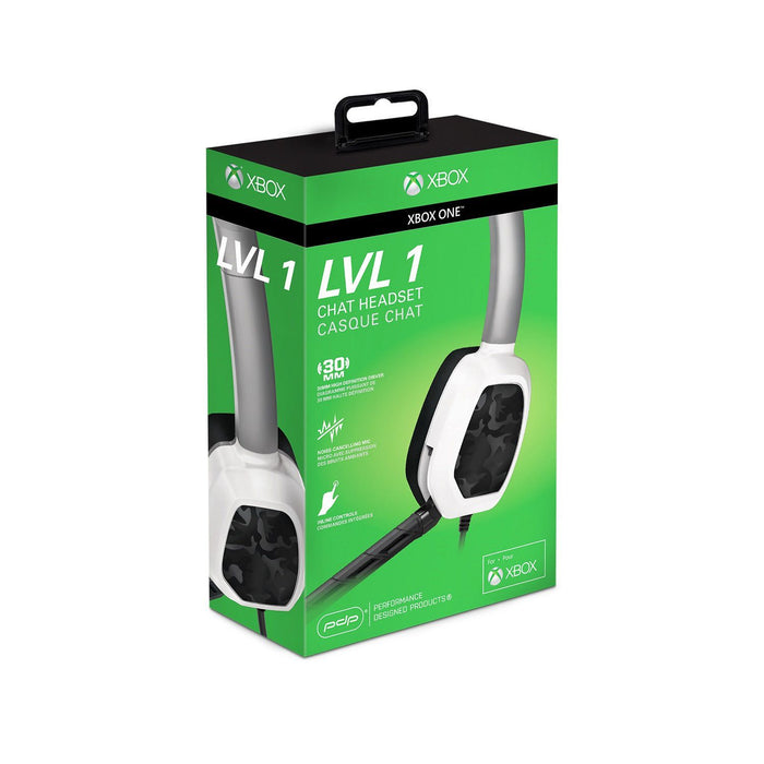 PDP LVL 1 WIRED CHAT HEADSET GREY CAMO - XB1