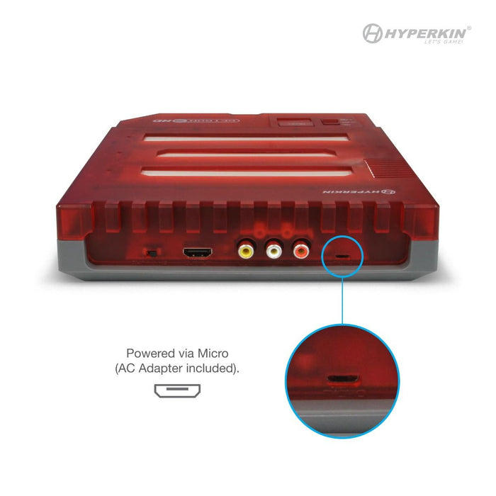 Hyperkin RetroN 3 HD 3in1 Retro Gaming Console for NES®/ Super NES®/Super Famicom™/ and Genesis®/Mega Drive (Jasper Red)