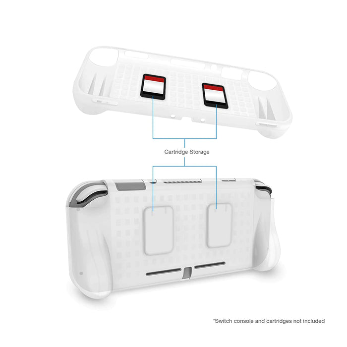 PROTECTIVE GRIP CASE WHITE SWITCH LITE VIDEOGAMESPLUS.CA