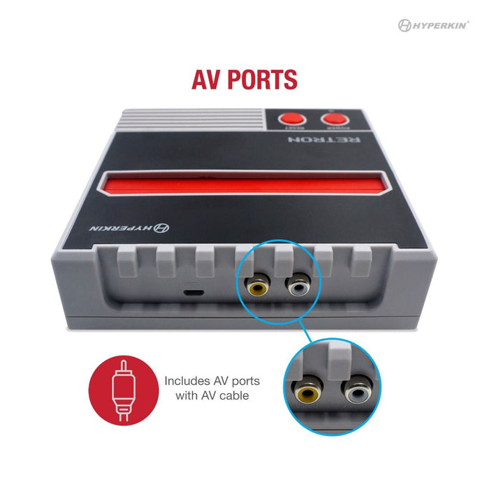 Hyperkin RetroN 1 AV Gaming Console for NES® (Gray) — VIDEOGAMESPLUS.CA
