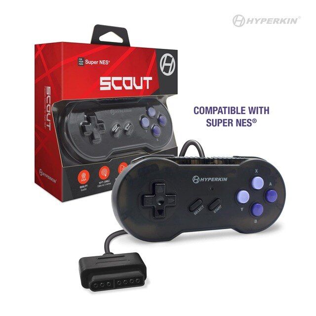 Hyperkin Scout Premium Controller for Super NES® (Space Black)