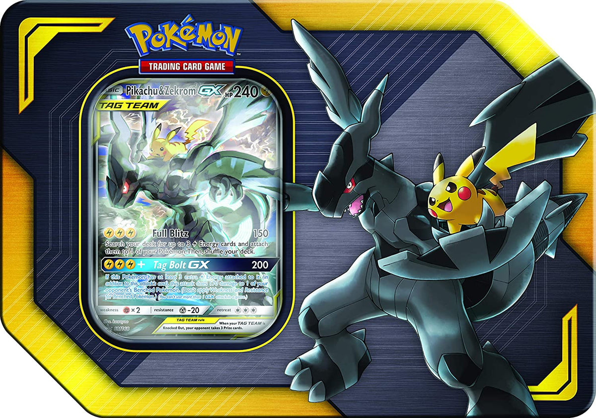 Pikachu & Zekrom-GX タグチームカード Pokemon - Pikachu & Zekrom GX SM248 - Oversize/Jumbo Card - Black