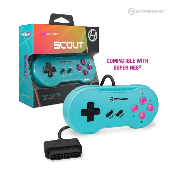 Hyper Game Menu Controller Hyperkin Scout Premium Controller for Super NES® (Hyper Beach ...