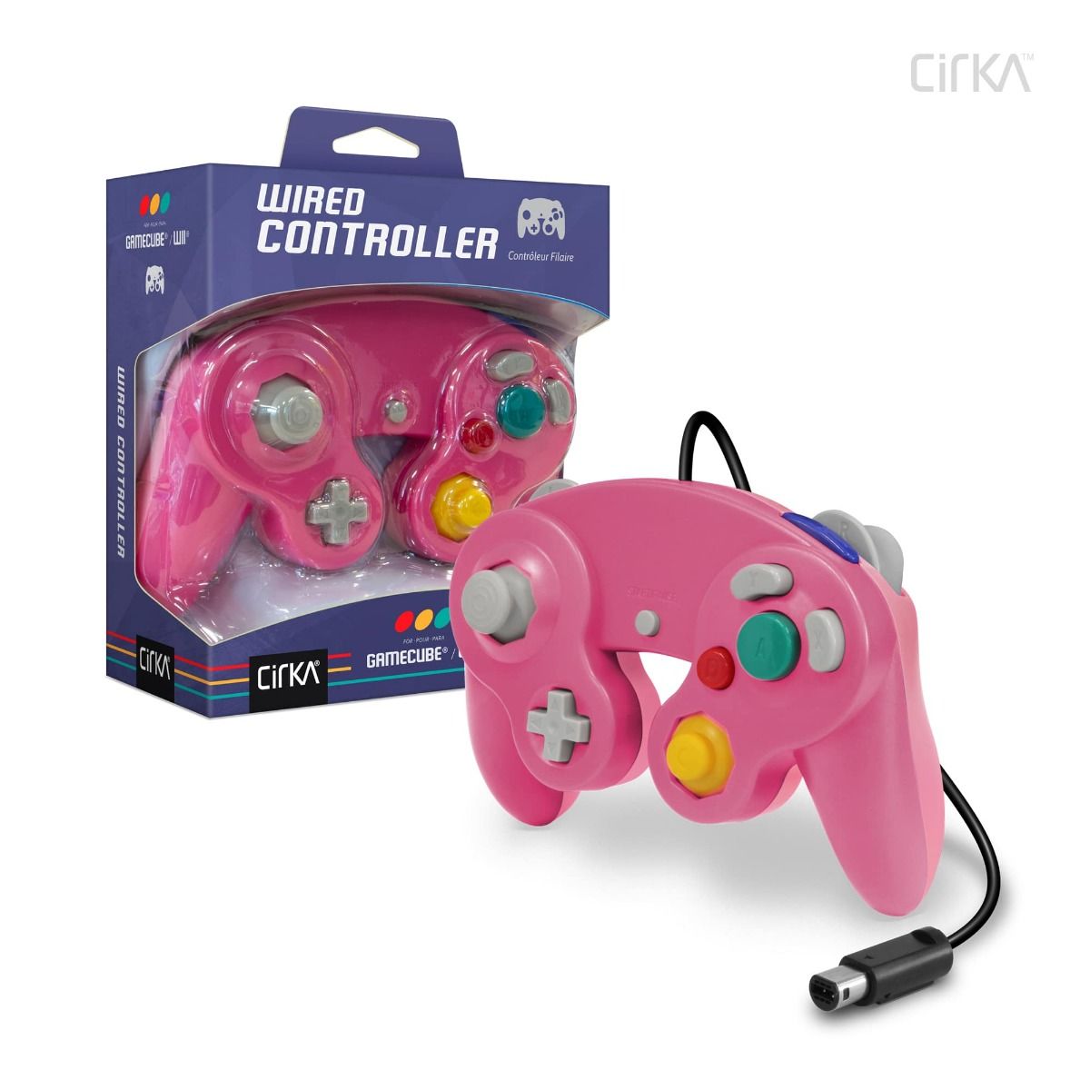 CirKa Wired Controller for GameCube®/ Wii® (Bubblegum Pink