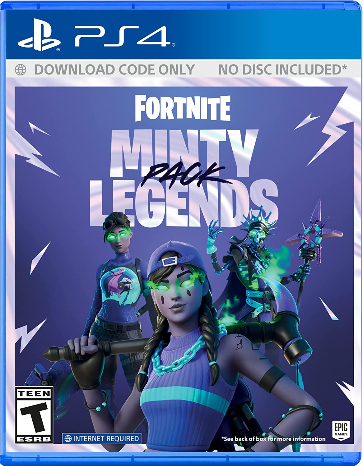 FORNITE MINTY LEGENDS PACK　ミンティーレジェンドパック Fornite Minty Legends Pack - PlayStation 4 — VIDEOGAMESPLUS.CA