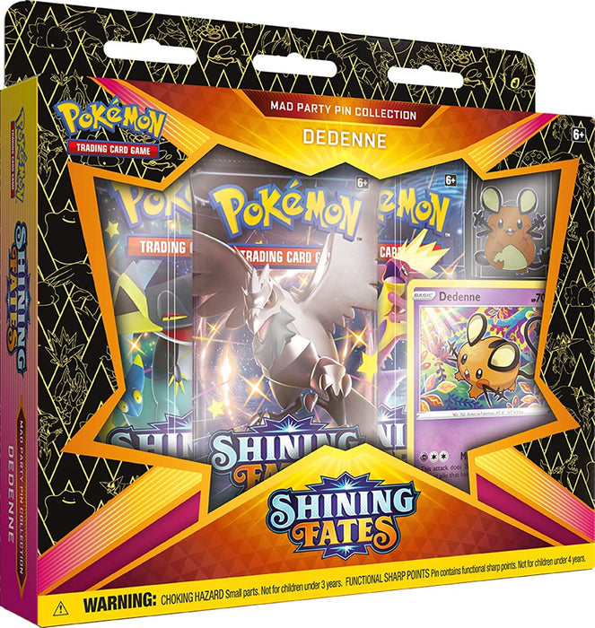 TCG - POKEMON SHINING FATES MAD PARTY PIN COLLECTION DEDENNE