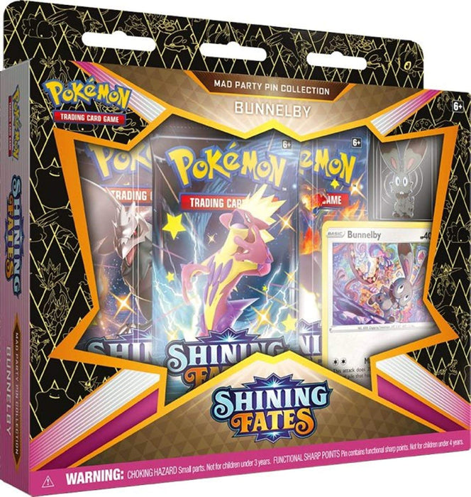 TCG - POKEMON SHINING FATES MAD PARTY PIN COLLECTION BUNNELBY