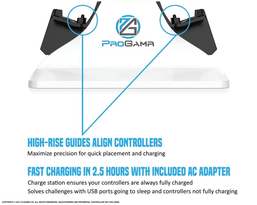 PRO GAMR DUAL CONTROLLER CHARGE STATION - PS5