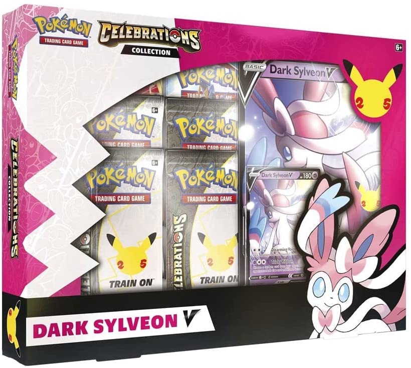 海外限定　Celebrations Dark Sylveon V Box　ポケカ TCG - POKEMON CELEBRATIONS DARK SYLVEON — VIDEOGAMESPLUS.CA