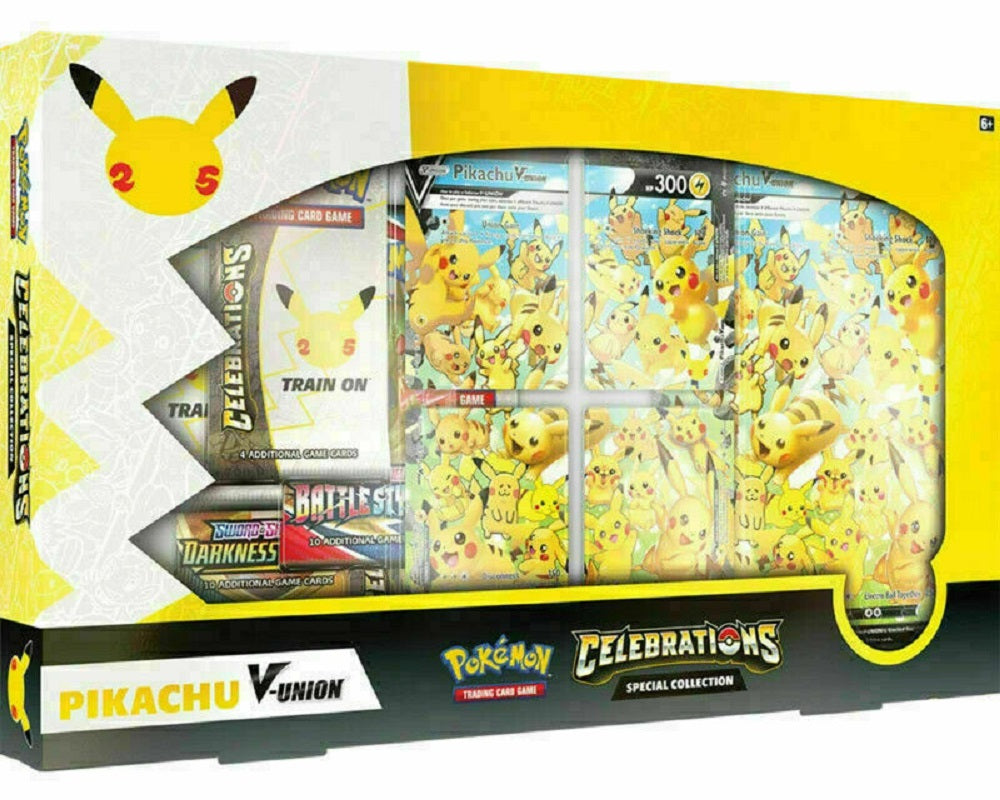Pikachu V & Poké Ball セットカード TCG - POKEMON CELEBRATIONS SPECIAL PIKACHU V-UNION — VIDEOGAMESPLUS.CA