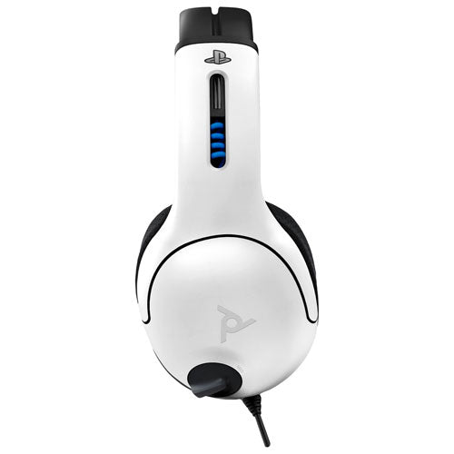 PDP GAMING LVL50 WIRED STEREO GAMING HEADSET: WHITE - PS5/PS4