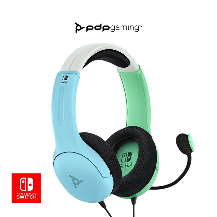 LVL40 Wired Stereo Gaming Headset - Blue/Red - Nintendo Official Site