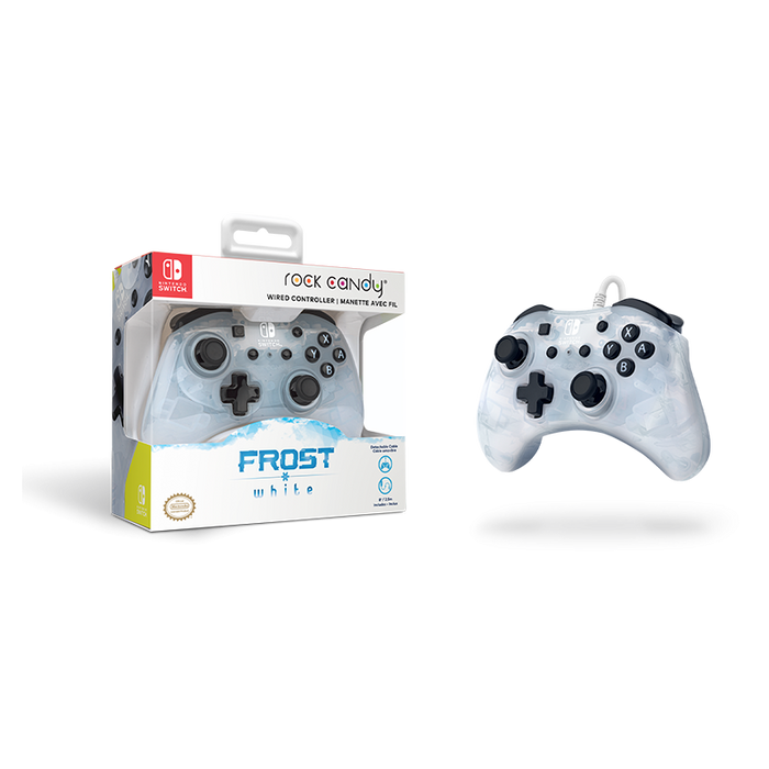 PDP ROCK CANDY WIRED CONTROLLER: FROST WHITE - SWITCH