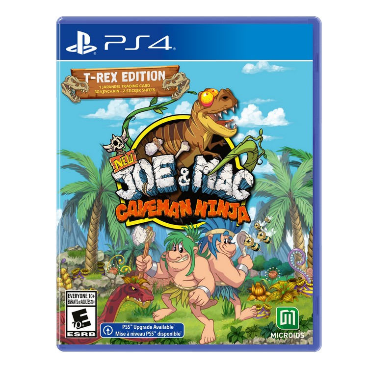NEW JOE & MAC CAVEMAN NINJA T-REX EDITION - PS4 — VIDEOGAMESPLUS.CA
