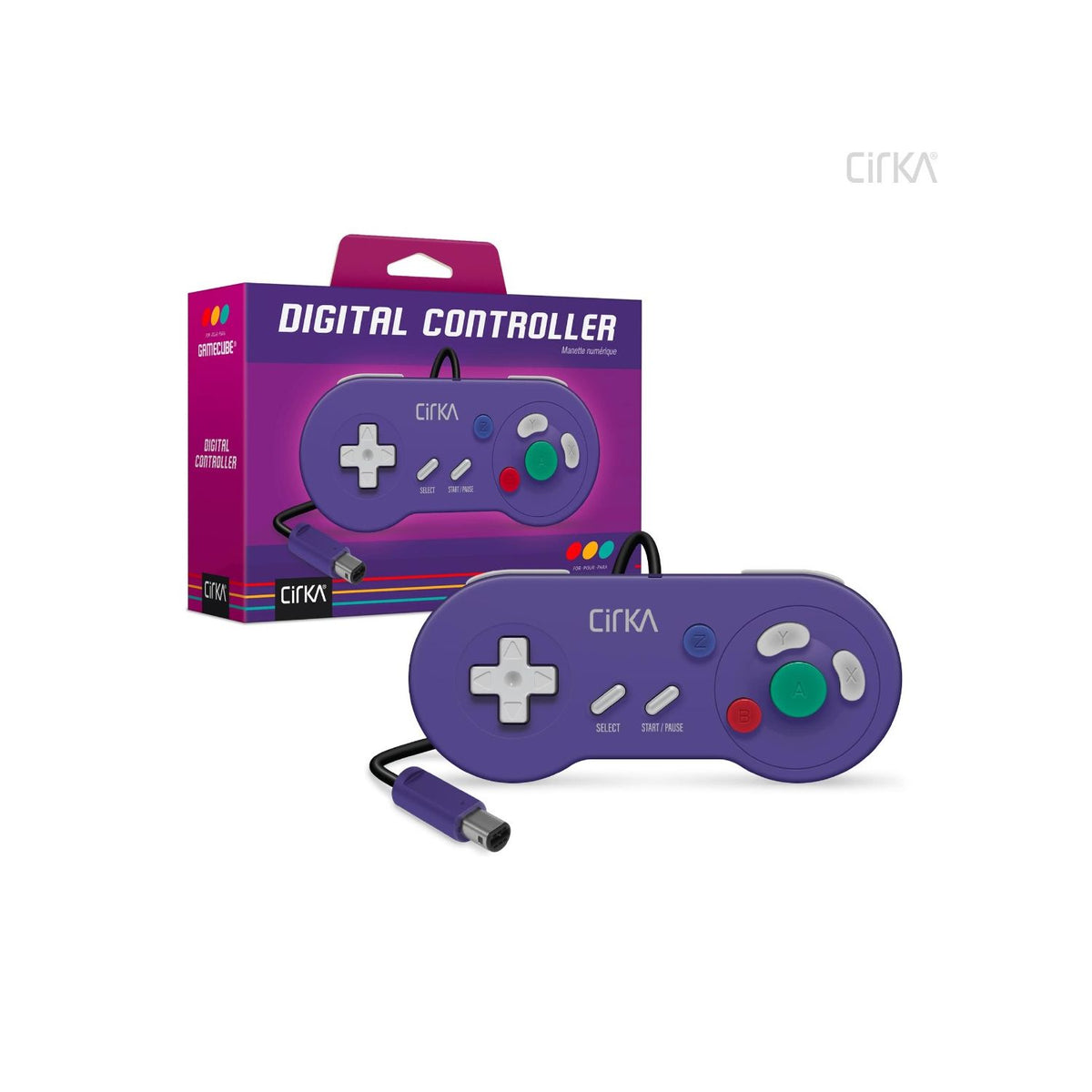 Digital Controller for GameCube® CirKa (Purple) GameCube