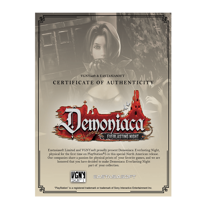 Demoniaca: Everlasting Night  - PS5 [VGNY SOFT]