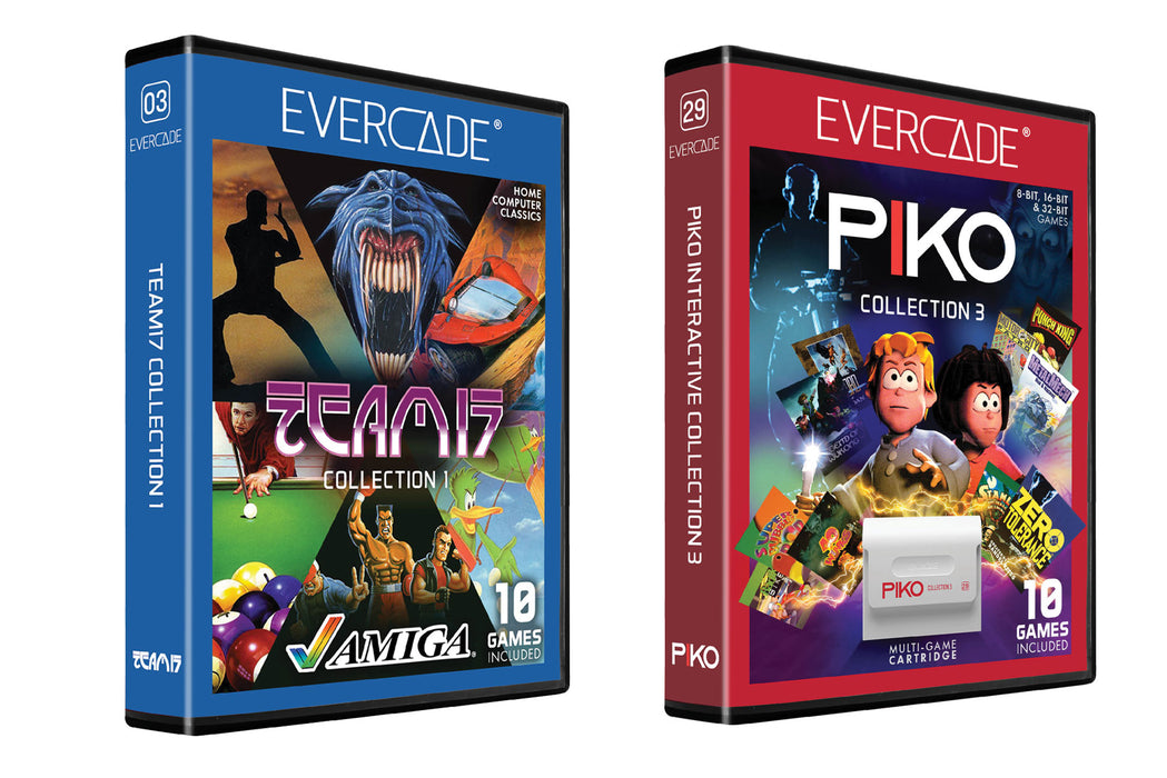 Evercade Team 17 Amiga Collection 1 [#C3] & Piko Collection 3 [#29] COMBO PACK [FREE SHIPPING] [BACK ORDER]