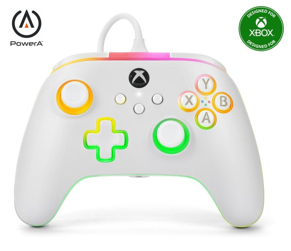 Power A Advantage Lumectra Wired Controller (White) - Xbox Series X