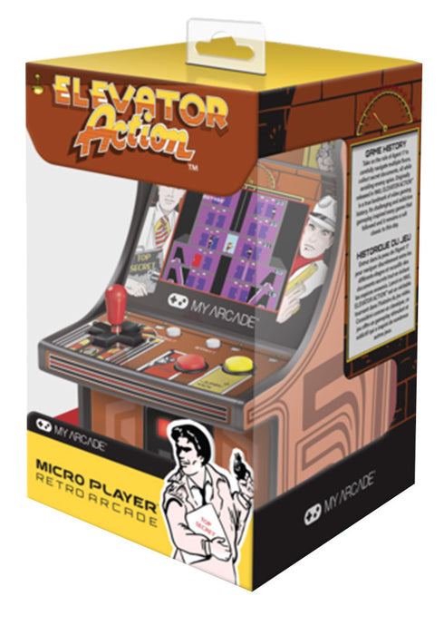 My Arcade Micro Player 6" Collectable Retro Arcade Machine - Elevator Action