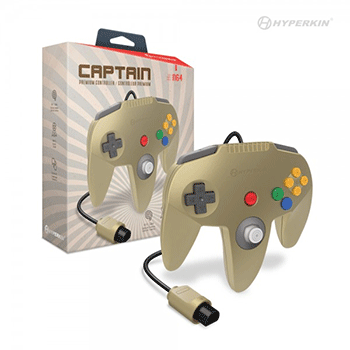 HYPERKIN "Captain" Premium Controller for N64 (Gold)